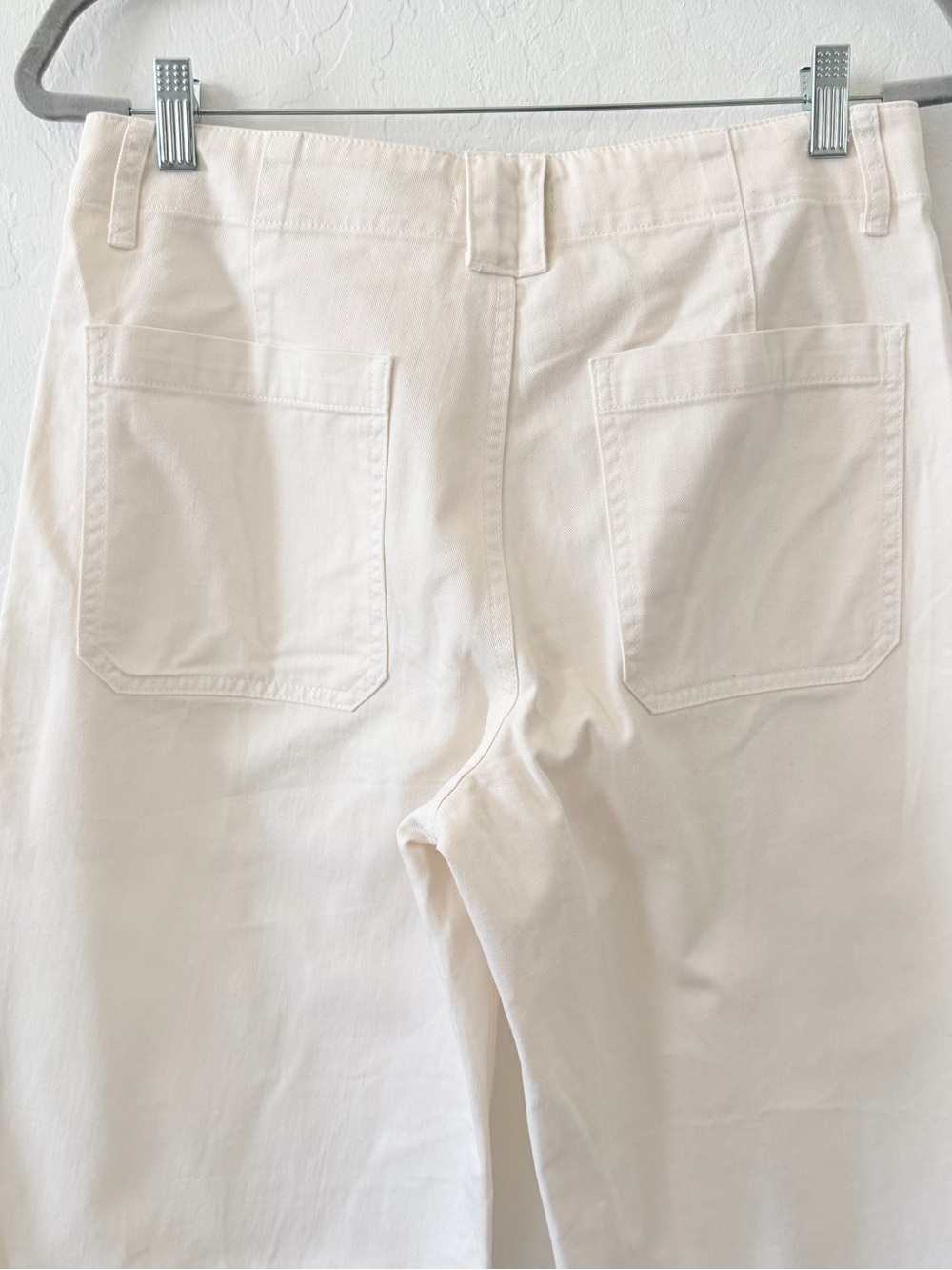 Madewell Off-White Straight Leg Trousers - Picture 4 of 7
